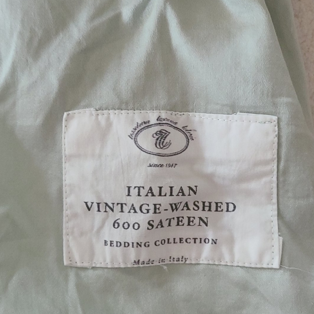 Restoration Hardware's sage pillow sham